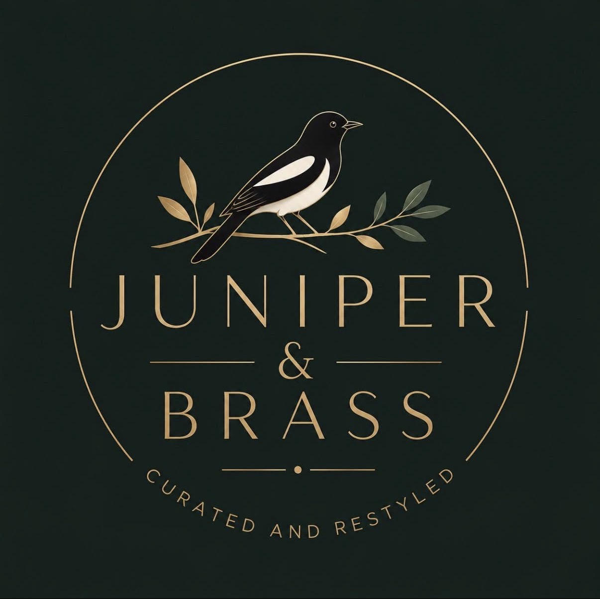 Juniper & Brass — Curated and Restyled logo